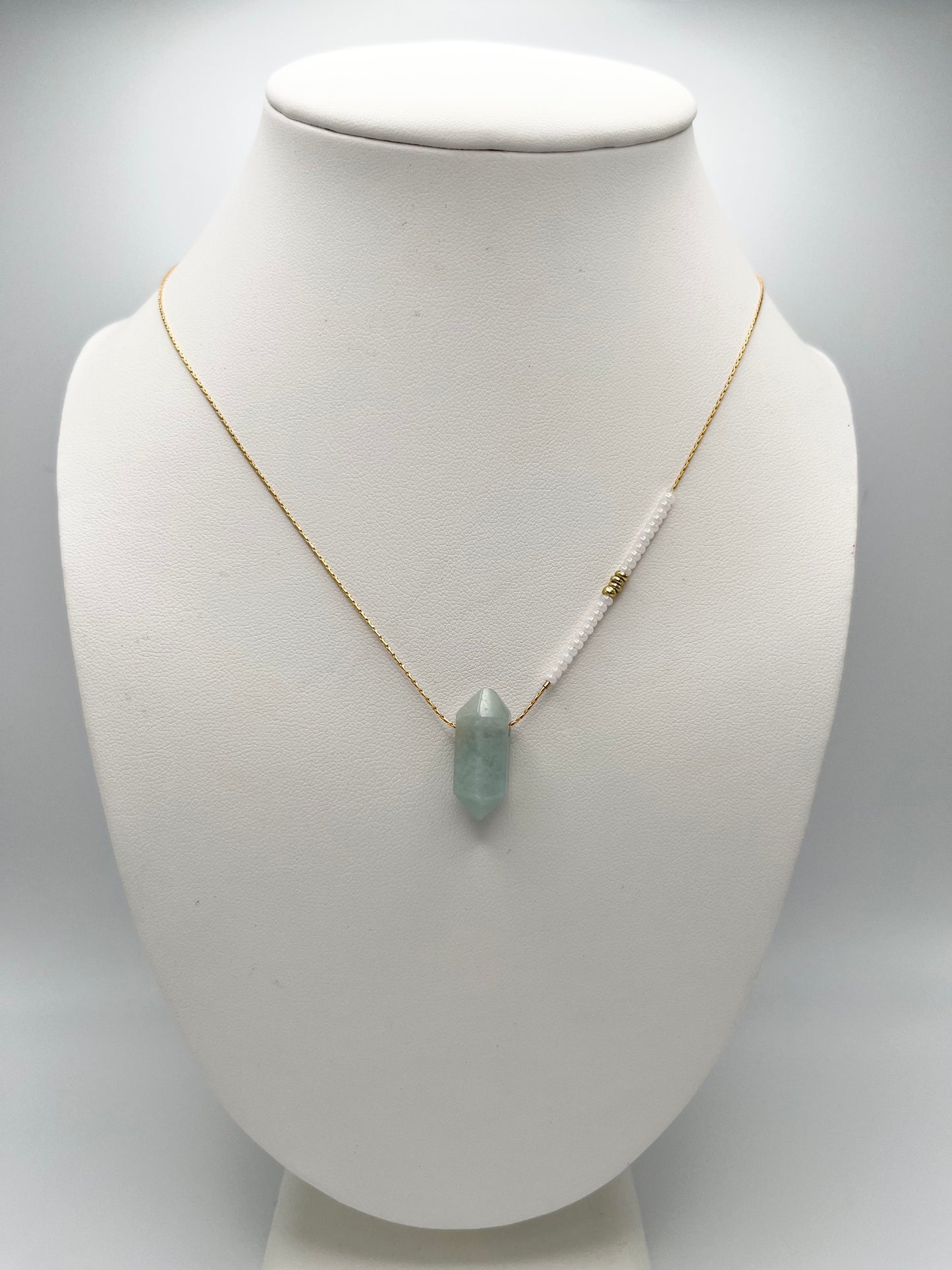 Aquamarine Crystal Little Sky Necklace