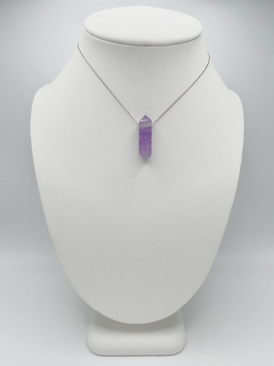 Amethyst Crystal Verbena Necklace