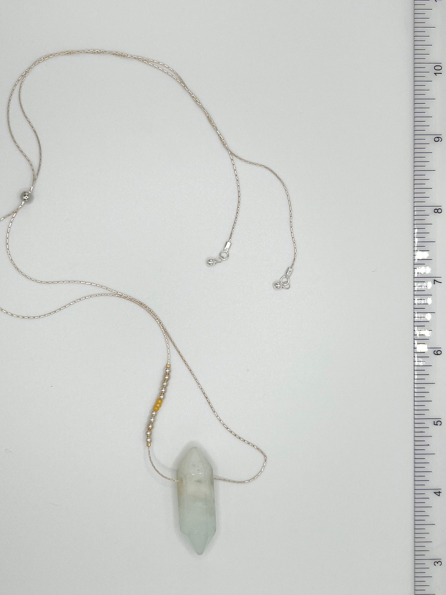 Aquamarine Crystal Eagle Necklace
