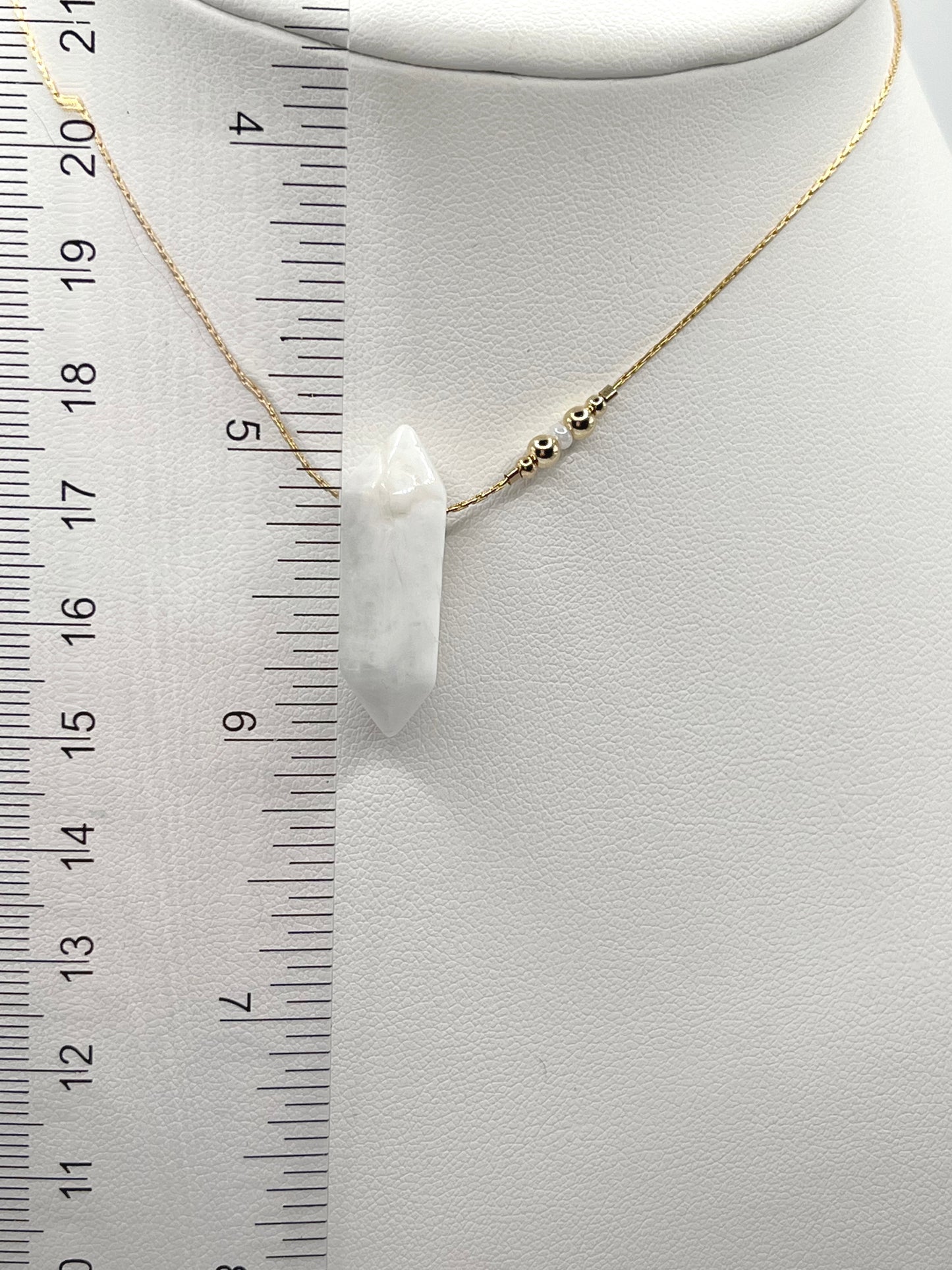 Moonstone Crystal Cloud Necklace
