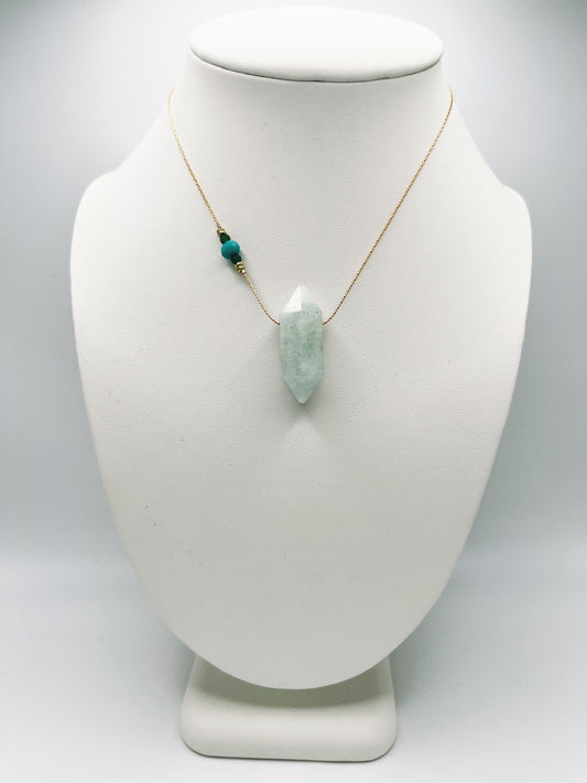 Aquamarine Siren Necklace