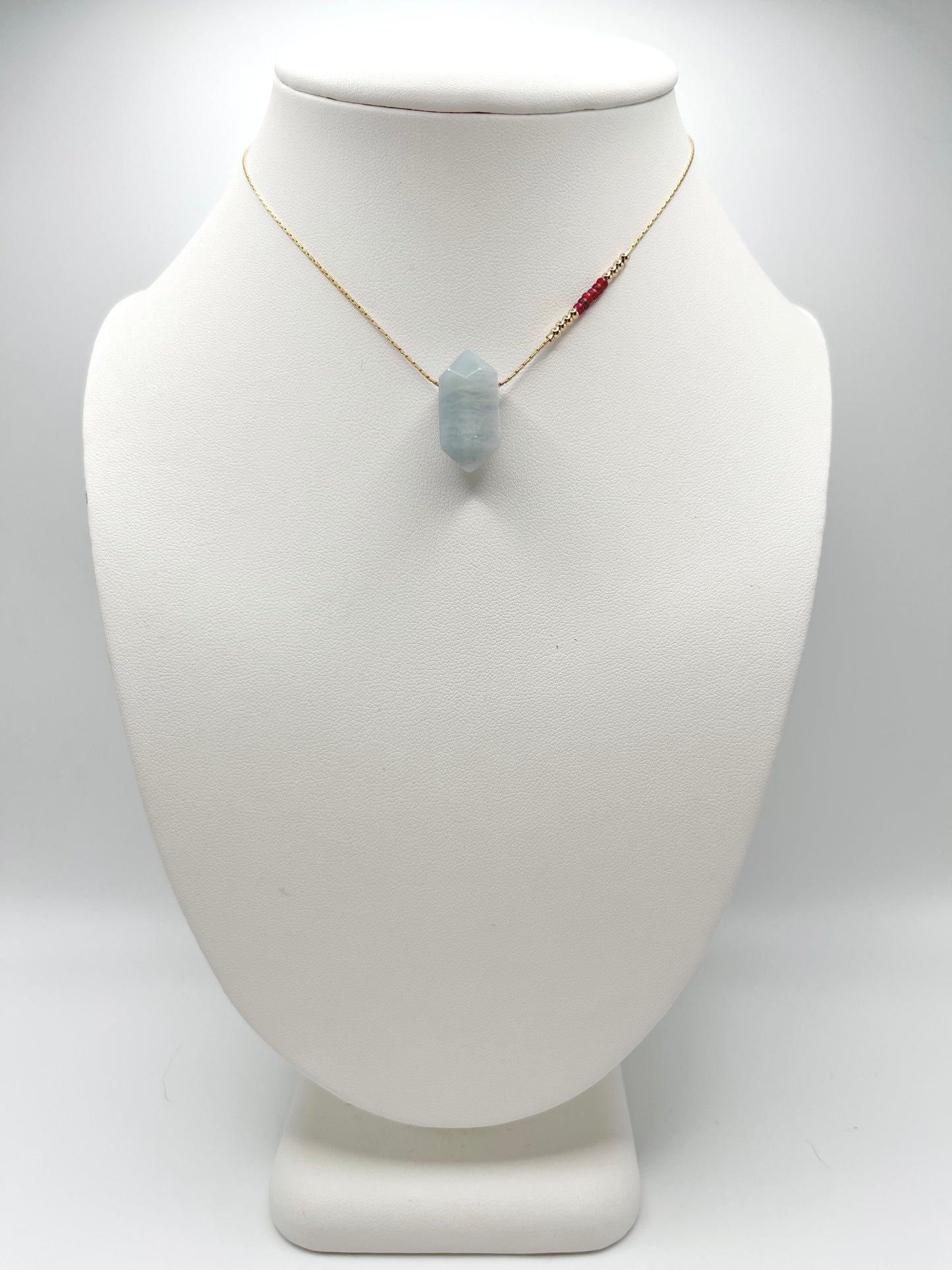 Aquamarine Crystal Nautical Necklaces