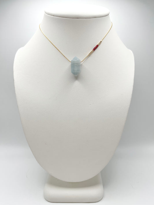 Aquamarine Crystal Nautical Necklaces