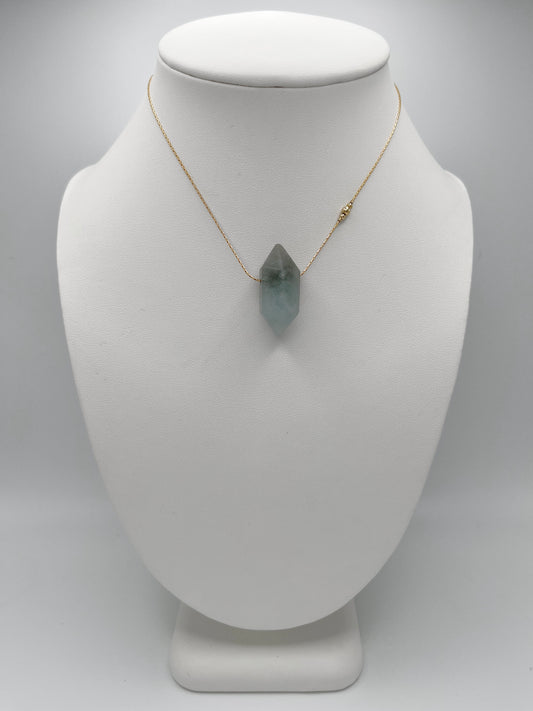 Aquamarine Ombre Crystal Necklace