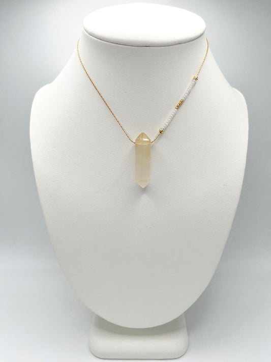Citrine Crystal Cahira Necklace