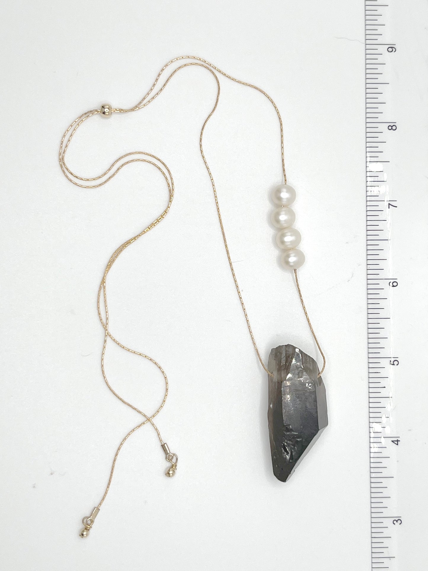 Smokey Quartz Punk Debutant Necklace