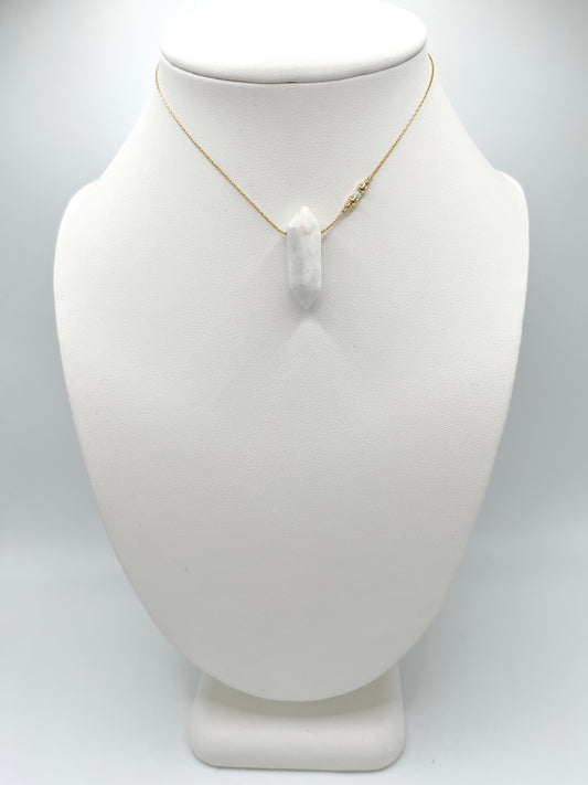 Moonstone Crystal Cloud Necklace