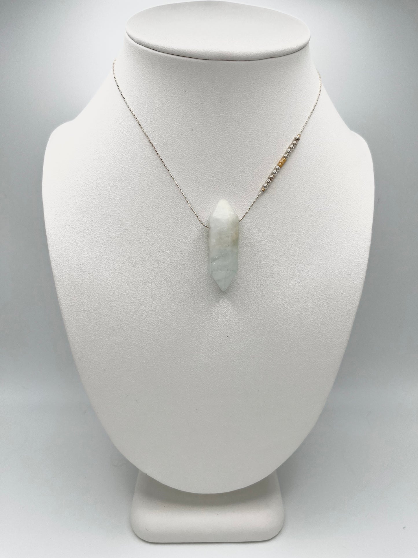Aquamarine Crystal Eagle Necklace