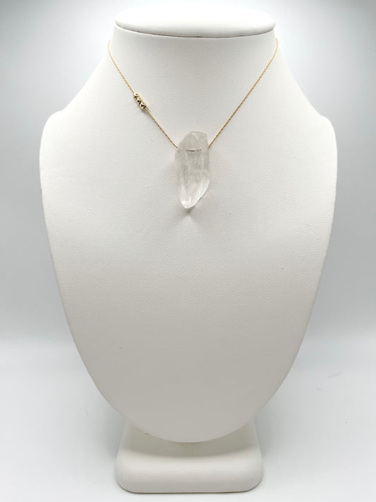 Clear Crystal Halo Necklace