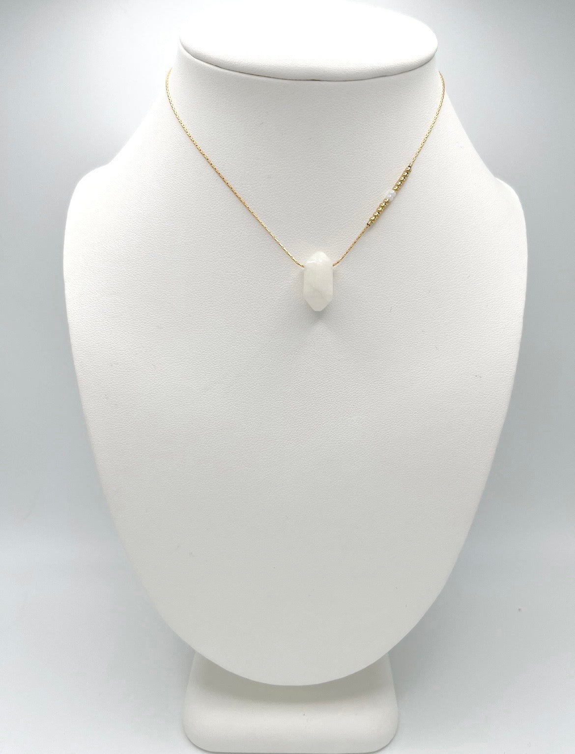 Moonstone Crystal Telluride Necklace