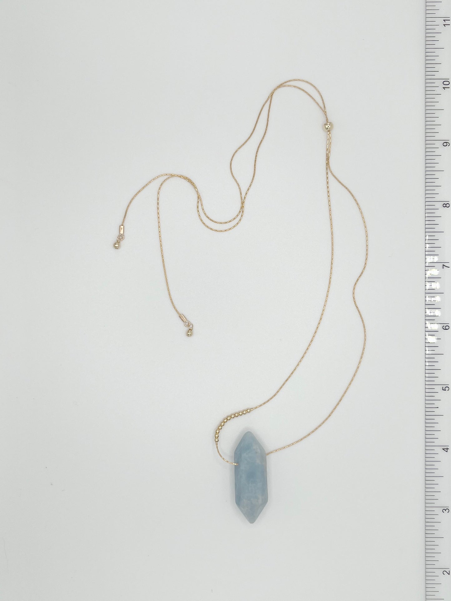 Aquamarine Crystal Big Sky Necklace