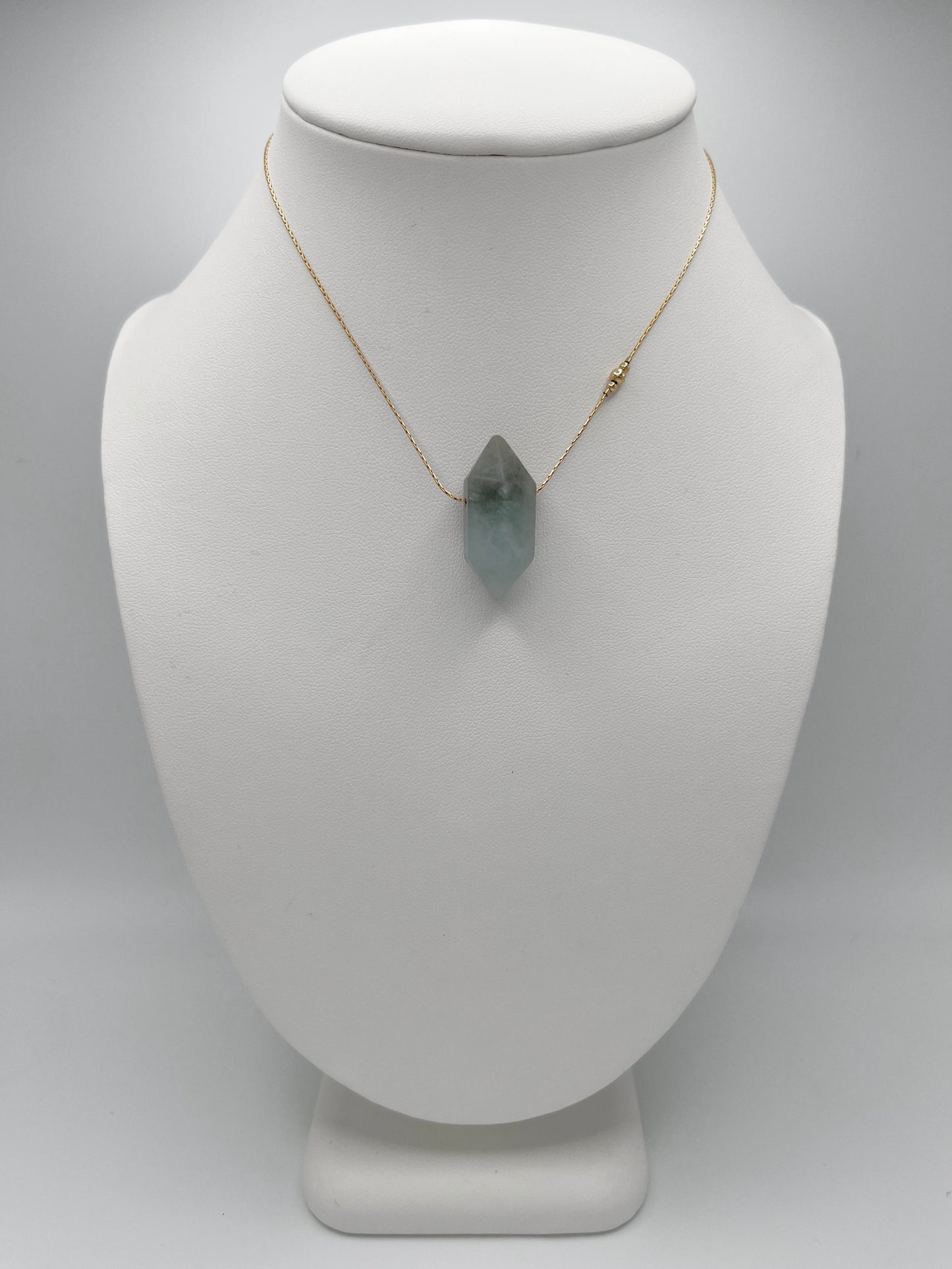 Aquamarine Ombre Crystal Necklace