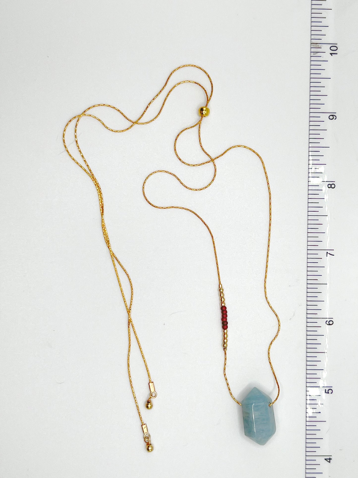 Aquamarine Crystal Nautical Necklaces